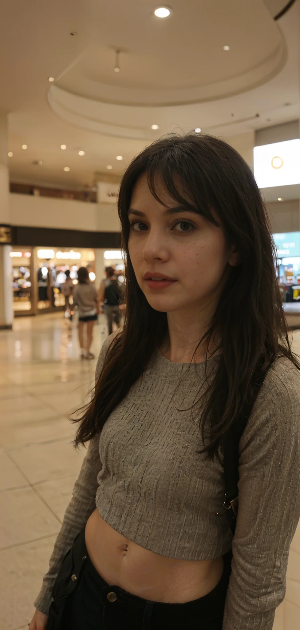 Realistic amateur photo posted to  , Young Female ,mall