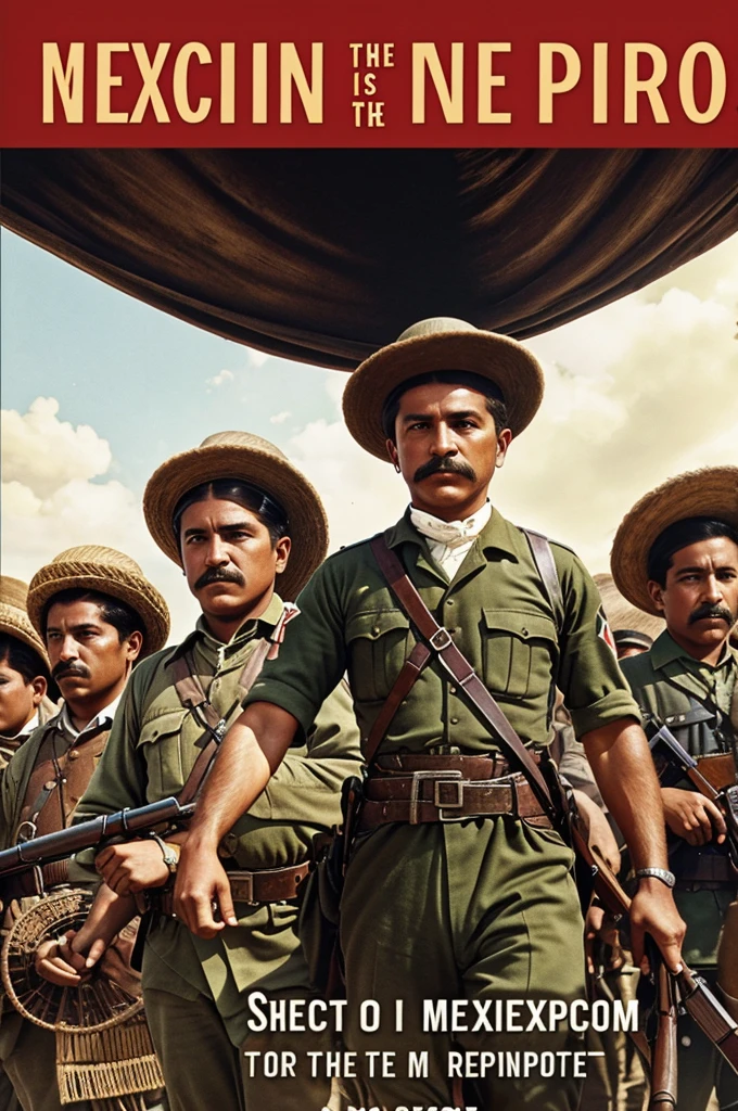 Cover or cover for my report, the cover I want about the Mexican revolution