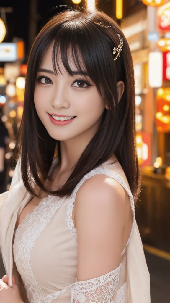 (Sexual climax:2.0),(ecstasy:2.0),short hair,Part-time job at a bar,((Wearing laced negurije:2.0)),28 year-old,(1 Ultra cute Japan girl:1.5),(Detailed face,ultra detailed eyes, incredible Beautiful eyes,symmetry dropped eyes:2.0),(Natural Makeup,big smile,open mouth,drool:2.0)best quality, 4k, 8k, highres, masterpiece, ultra-detailed, realistic, photorealistic, photo-realistic, HDR, UHD, studio lighting, ultra-fine painting, sharp focus, physically-based rendering, extreme detail description, professional, vivid colors, bokeh