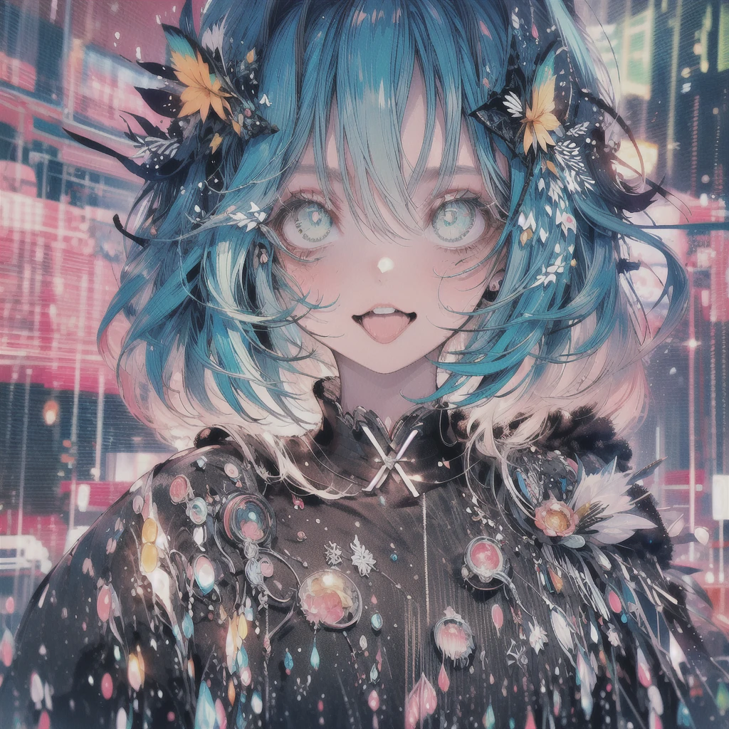 ((masterpiece)), (best quality), expressive eyes, ((perfect face)), highly detailed, heart, (highly detailed eyes), (highly detailed face), ((4K)), ((8K UHD)), (((ultra-high texture quality))),( ultra-high pixel texture), (hyperdetailed), DLSR, RTX, (((HDR))), (Absurdres), ((Japanese text)), (shiny skin), (oily skin), perfect hands, perfect eyes, perfect skin, (((ultra-delicate face))), ((delicate eyes)), double eyelids, beautiful and delicate photo, detailed background, ,
BREAK
(1 cat girl), (cat ears), cat tail , long hair,  (neon green hair),cyan hair strand, curly hair, (art supplies) , long straight hair, (light green eyes) ,delicate eyelashes, (big adorable eyes, 🥺), (adult),  (mature woman),  , (round hips), (small breasts), cute, blushing, (fashion model), (sexy), flirty, (dark red lipstick),  (green mascara and eyeliner), (happy, smiling, ☺️, 😳), (excitement) , sneakers, ((smug, laughing))
BREAK
(green sailor Fuku ), sailor fuku, (letter g print design), hair ribbon, sleeveless , (intricate-green sailor Fuku)
BREAK
(green checkered school skirt), skirt, black wooly pantyhose, (intricate-green checkered school skirt)
BREAK
((Looking at viewer)), ((from front)), (90 degrees), ((zoom out)), ((standing on one leg)), (mall), (food stands),shopping mall,clothes shop, (Cute art pieces), studio lightning, lora:add_detail:0.7, (public), (Full background), (lots of kittens)
