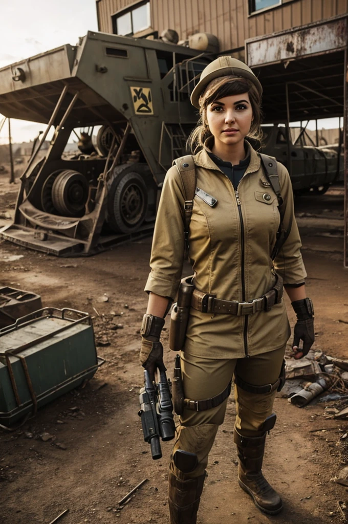 Girl with fallout costume