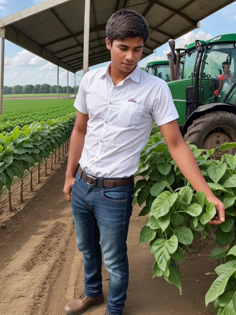 Agriculture sector student getting his first job in agriculture 