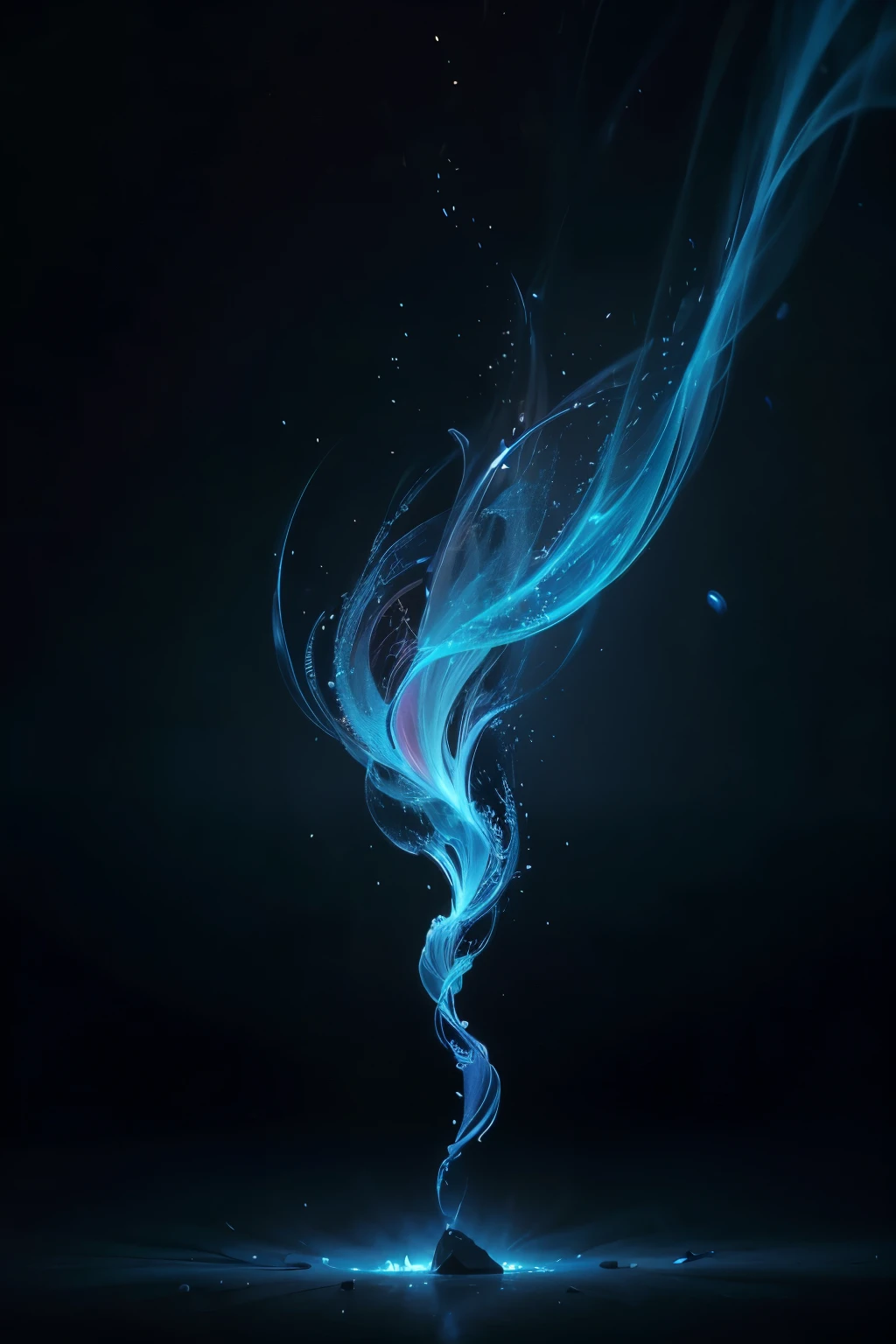 a stunning blue flame, ethereal and dynamic, dancing across a dark background, ultra-detailed, 4k, hyperrealistic, dramatic lighting, glowing embers, vibrant colors, mesmerizing, abstract, cinematic composition