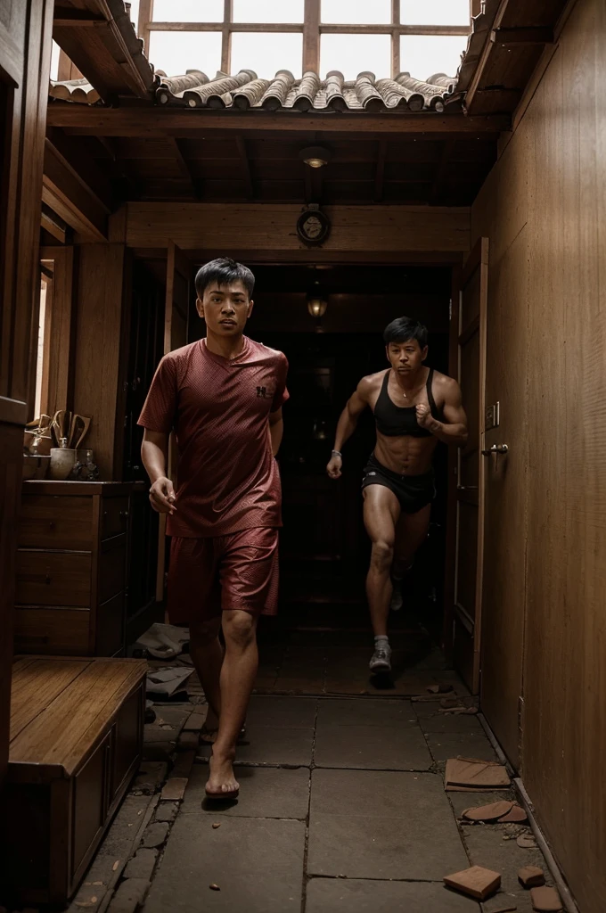 Sok and San need a lot of attention and fear as they run out of the house not far away. They did not return to the dragon house again, and they told others about it to warn them to avoid it.
