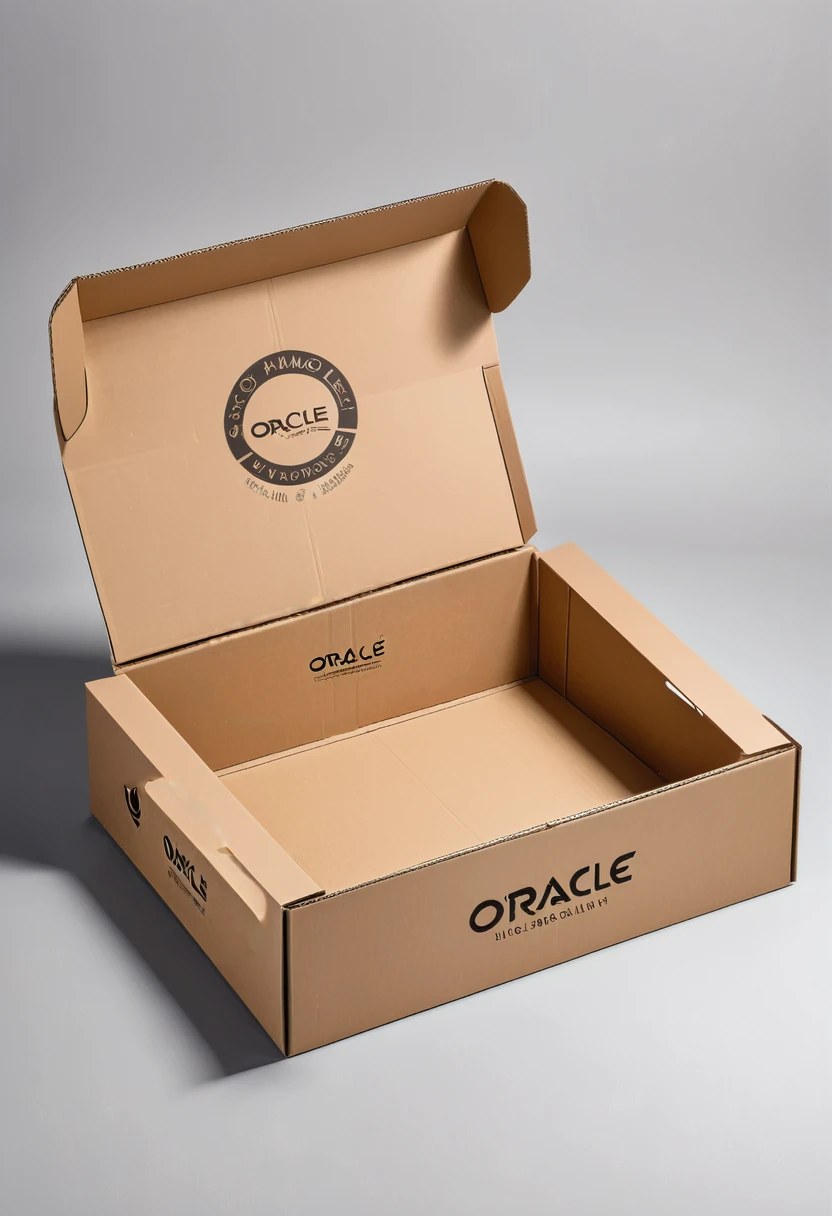A cardboard design for assembled furniture，Carton flat，Simple style，The logo name is oracle，Lay the carton flat，detail，high quality，Fashion