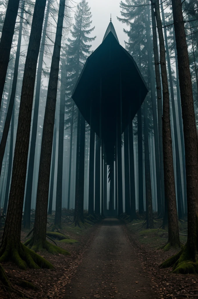 Dark evil forest