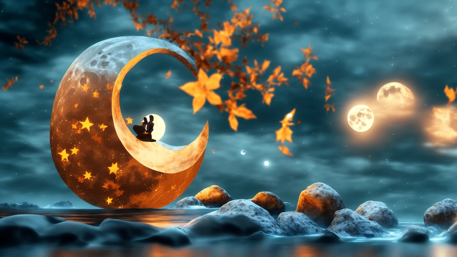 Waterfall on a full moon night, backgroundアートwork, backgroundアート, Beau background'Ecrins, Beautiful moonlight night, Bell Art UHD 4K, background'Ecrins nature animé, Beautiful tranquil waterfall, background'Ecrins de haute qualité, backgrounde cascade, background'Ecrins incroyable, High Quality Wallpapers, background'anime, anime backgroundアート, background'Ecrins HD, 月明かりのbackground, Beautiful moonlight