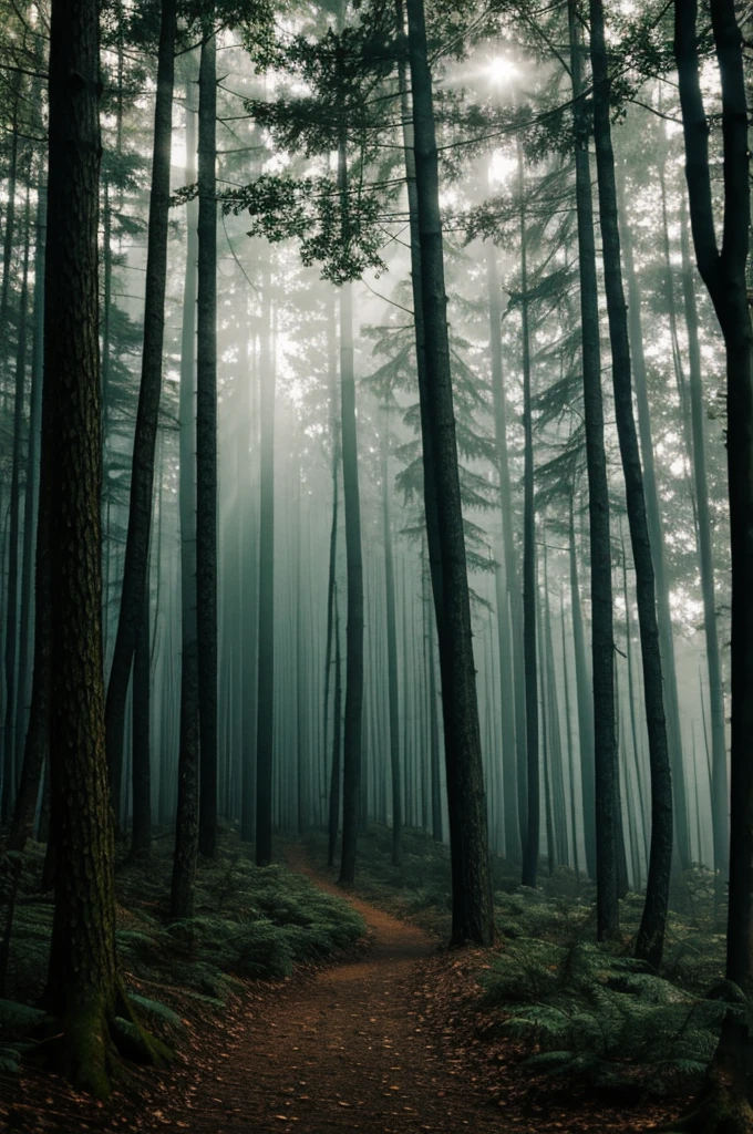 Dark evil forest