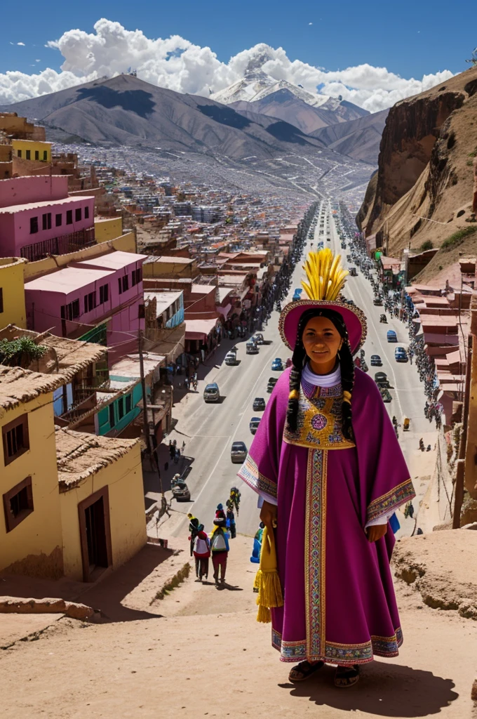 Virgin of Copacabana (bolivia) and the rich hill of Potosí ( bolivia)