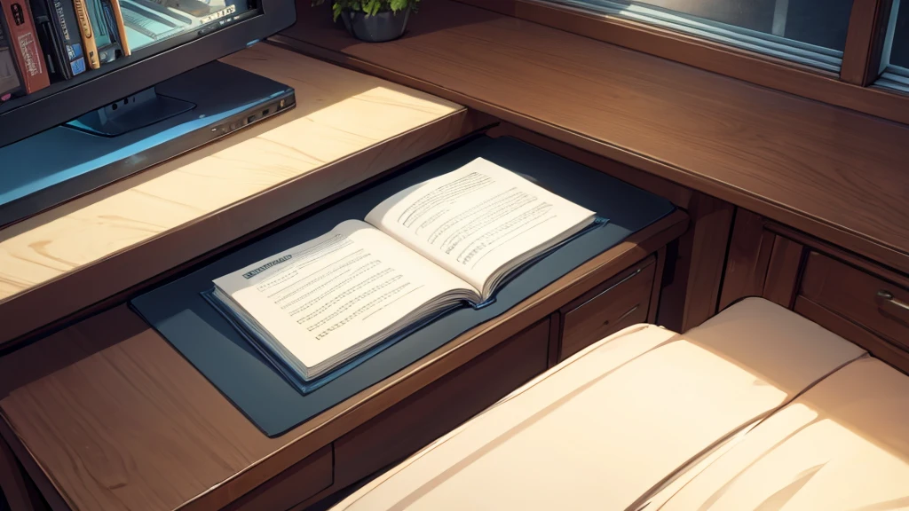Long Desk close up
