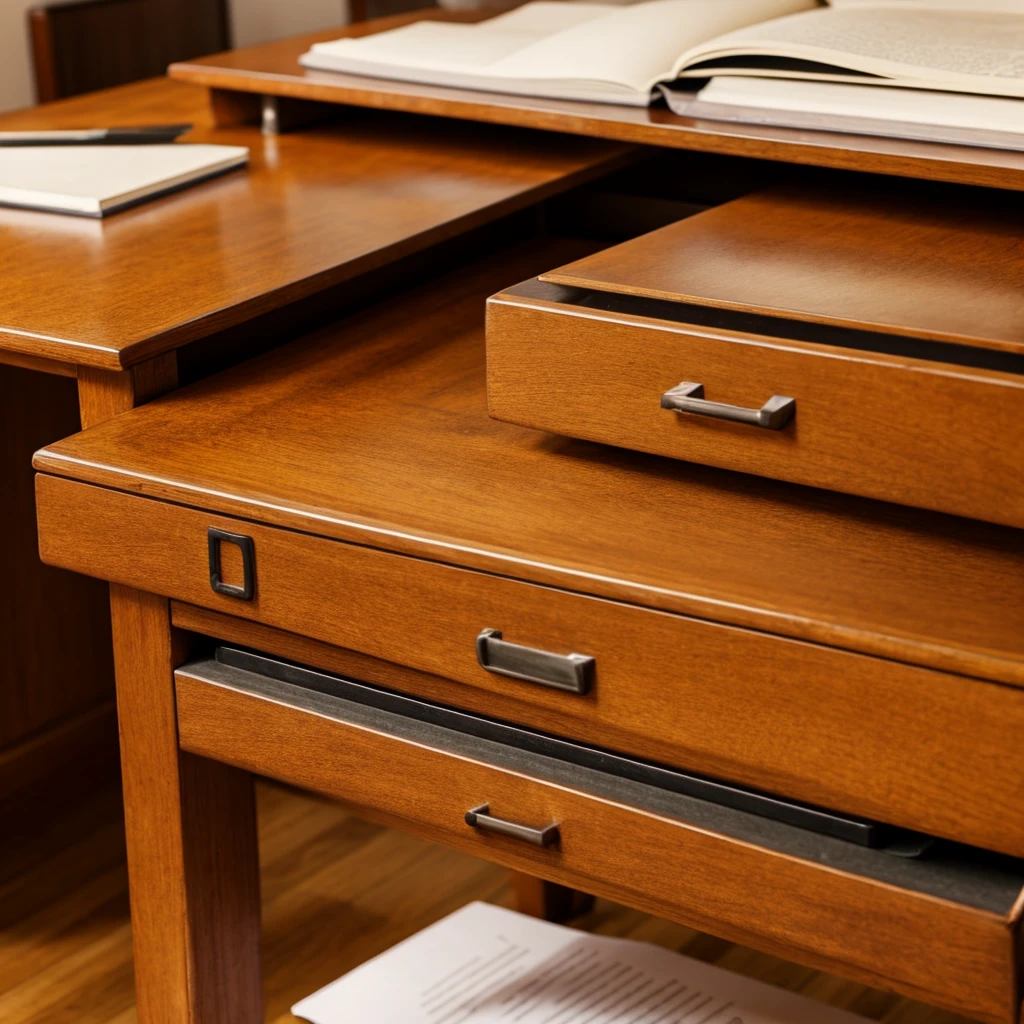 Long Desk close up