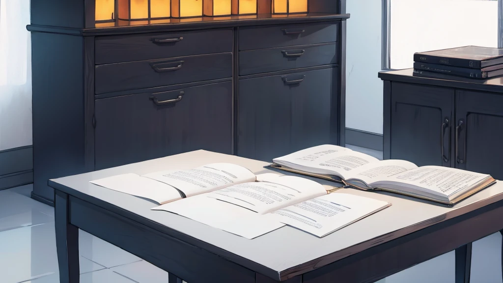 Long Desk close up