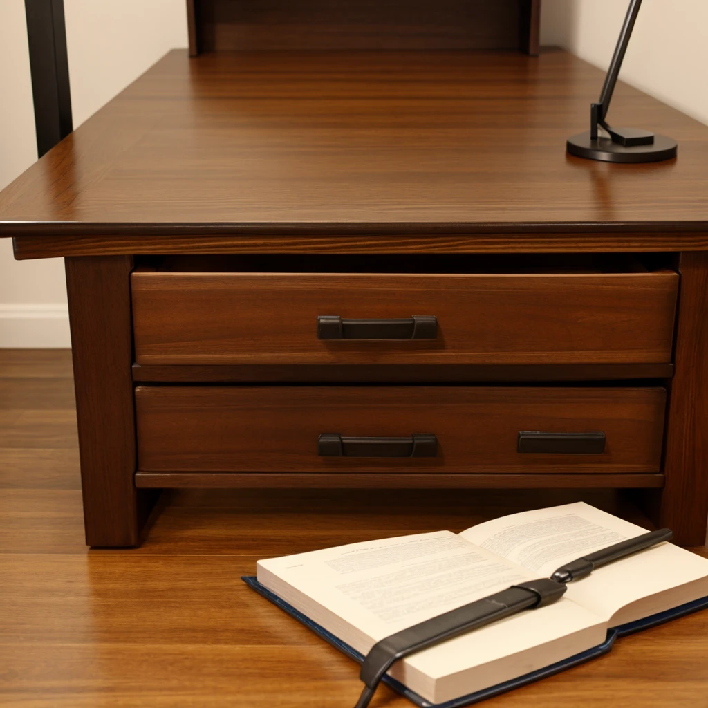 Long Desk close up