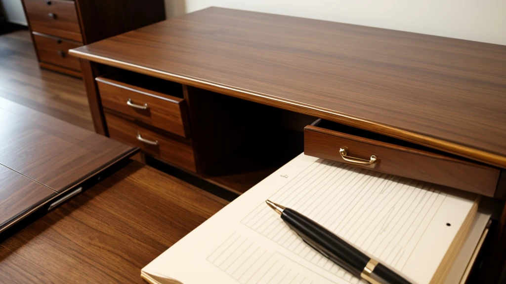 Long Desk close upLong Desk close up
