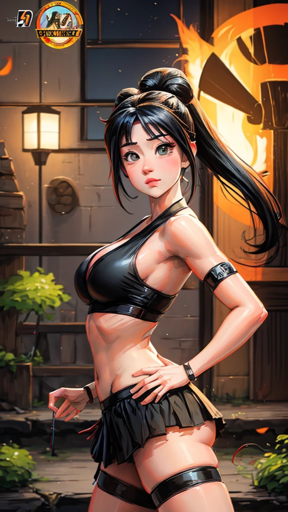 chica sexy, Hinata Hyuga, Naruto, With big breasts, Naruto Shippuden, Teaching what is improper, Kunoichi, Ninja, The leaf village, huge butt, From the hyuga family, With glasses, mini skirt, gothic, 4K, beautiful, shy, NSFW, 8k
