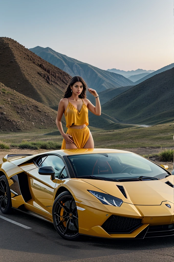 .e near a Lamborghini