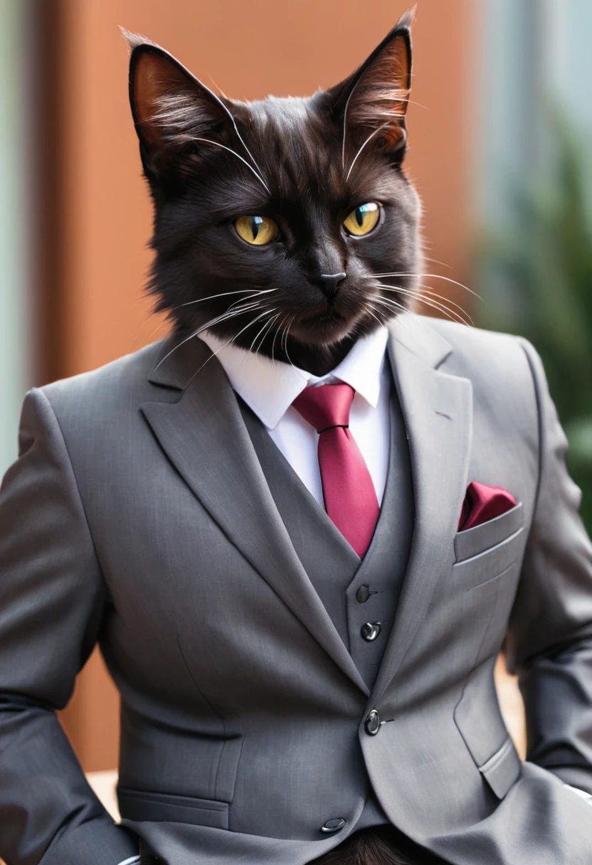 Cat in a suit