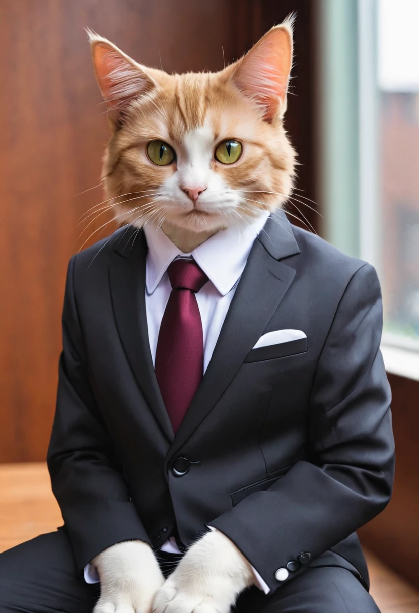 Cat in a suit