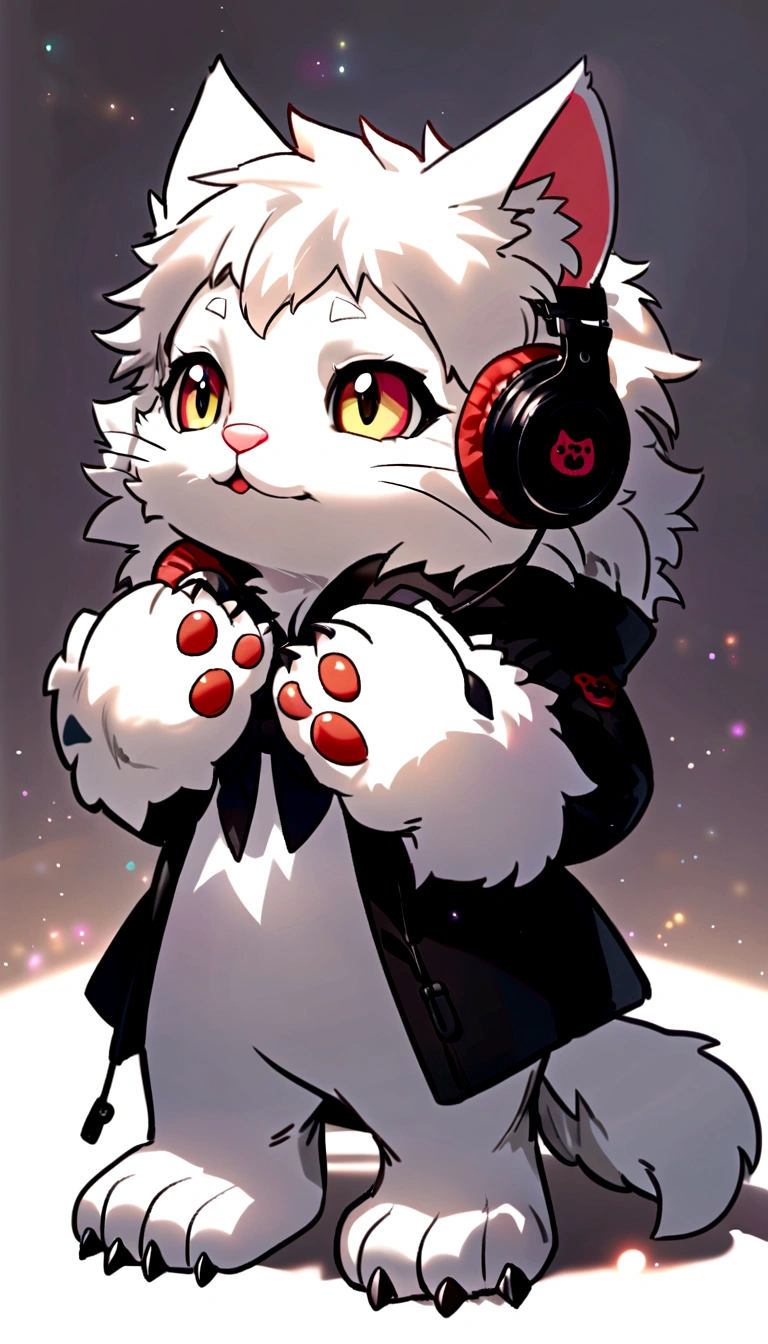 Cute cat, Adorable, Cute little paws, Furry, fluffy, Bring headphones,Ear Bags