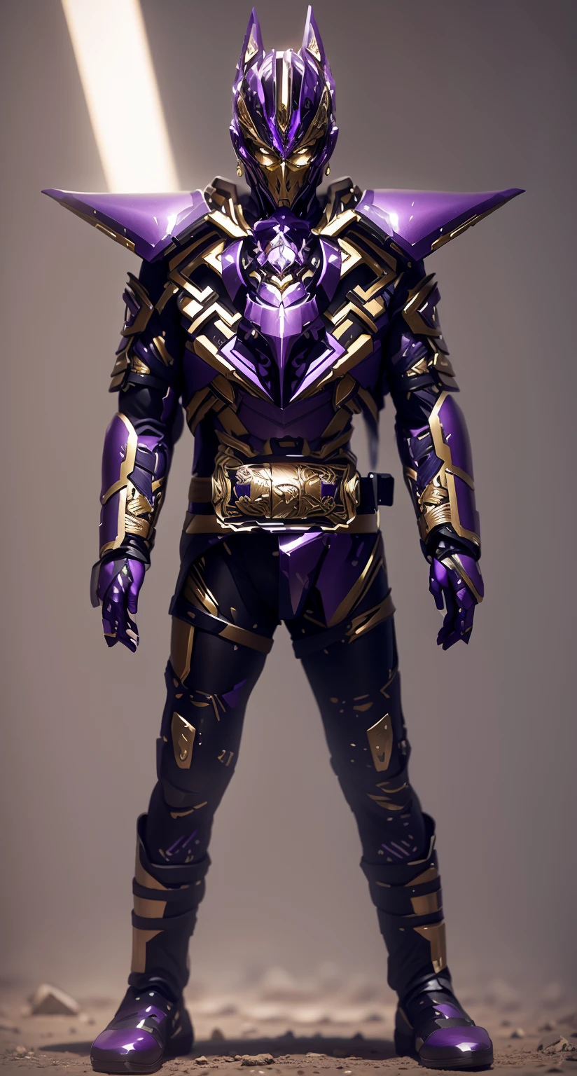 With an imperial sparkling effect，The color changes to purple and gold，Some purple and gold（Ensure its layering and armor texture，Purple is the main color，Add some gold for decoration，Add some transparent texture）