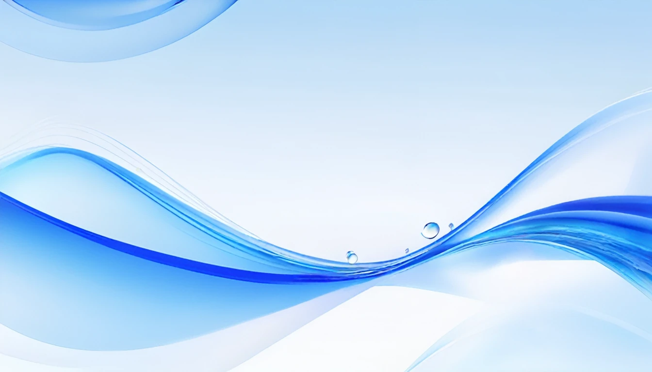 Blue Wave Abstract Wallpaper 1080P，Amber texture，32k uhd，Rim Light，Smooth lines，Dynamic，Transparent Background，Technology，Innovative page design；