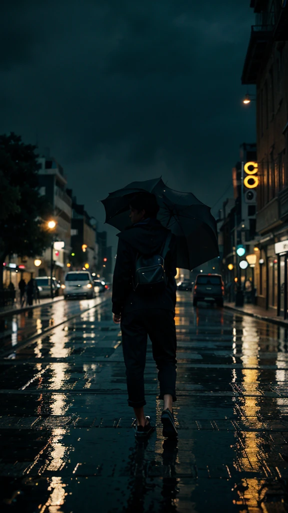 City of night　It rains