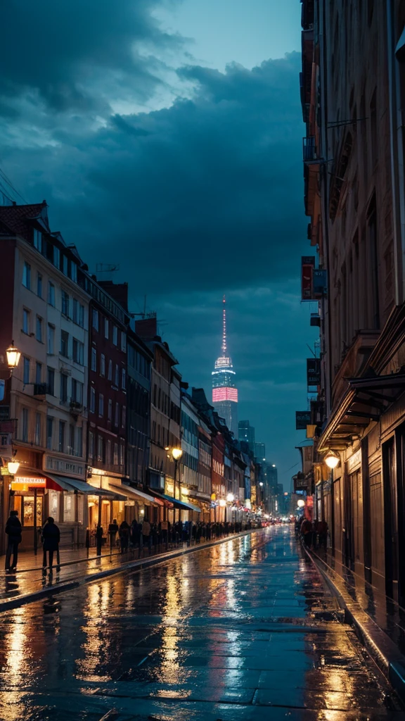 City of night It rains