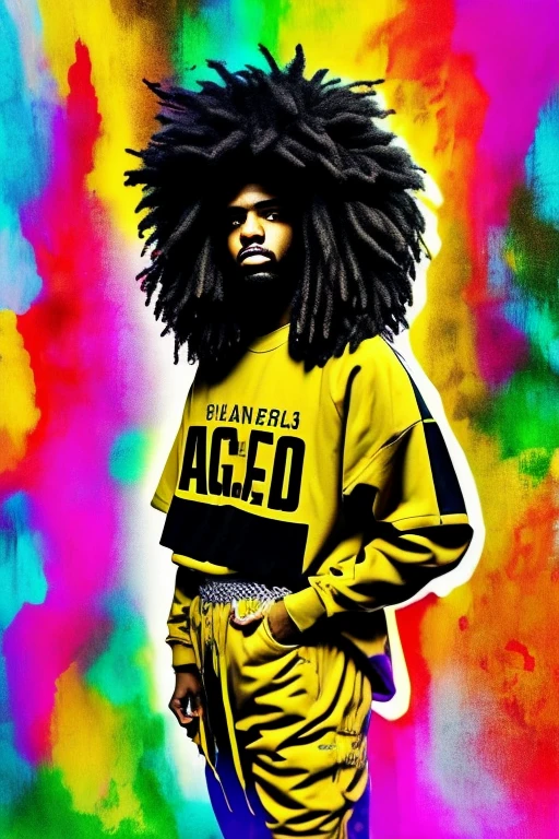A background filled with scattered musical notes in various sizes and colors
A background completely filled with scattered musical notes in various sizes and colors, covering the entire screen.
jovem negro estilo de trap no studio e com cabelo curto com joias de ouro
beautiful girl colorful image
Dance hiphop Dance CREW Waacking Dance
Punking
girl
black medium hair black medium hair
Five fingers Baggy clothes Baggy clothes
