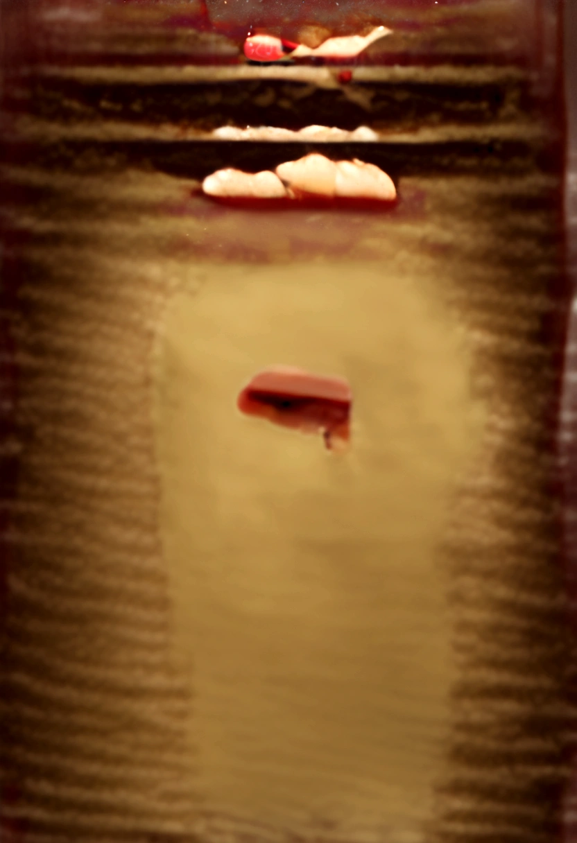 Beautiful house wife, Tan skin, green eyes, wearing Apron only, horny smile, has fupa 
