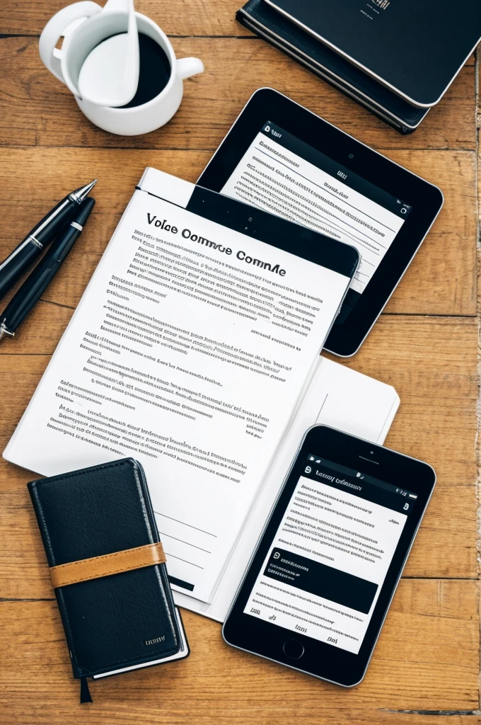 Manual for voice command with a paper or guide book