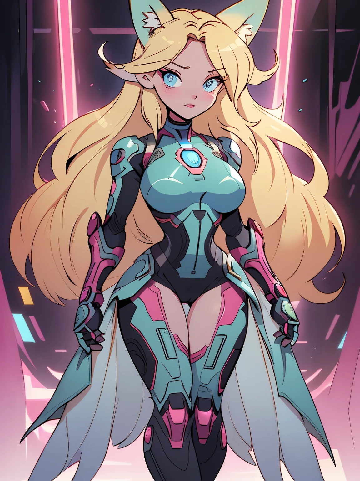 ((Best Quality)), ((Masterpiece)), (detailed: 1.4), (Absurd), Tank pilot black woman afro dark skin Australian aboriginal ready for war, shiny skin, perfect body, back, perfect ass, defined muscles, bare thick half-thick thighs, closed mouth, only in panties, include stars in clothing, muscular body covered by technological clothing, Neon Genesis Evangelion style, cyberpunk, generous neckline, ((perfect large breasts)), (blue eyes without pupils), ((clothing in the colors of the Australian flag)), (((afro black power blonde hair)))), (thin stripes covering the breasts), (Psychedelic tattoo on the arms), ((drawings of a devil on the arms)), Australia, short underwear, garter belt, by mucha, niji --V5, close to real, psychopathic, crazy face, sexy pose, background with a giant Gundam-style Robot head, 2 piece clothing, shoulder pads with airplane wings, pastel, centered, scale to fit dimensions, HDR (High Dynamic Range),Ray Tracing,NVIDIA RTX,Super-Resolution,Unreal 5,Subsurface dispersion, PBR texture, Post-processing, Anisotropic filtering, Depth of field, Maximum clarity and sharpness, Multilayer textures, Albedo and specular maps, Surface shading, Accurate simulation of light-material interaction, Perfect proportions, Octane Render, Two-tone lighting, Wide aperture, Low ISO, White balance, Rule of thirds, 8K RAW, crysisnanosuit