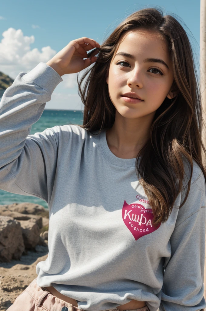 A logo with these names Aurora Isabel for a clothing brand