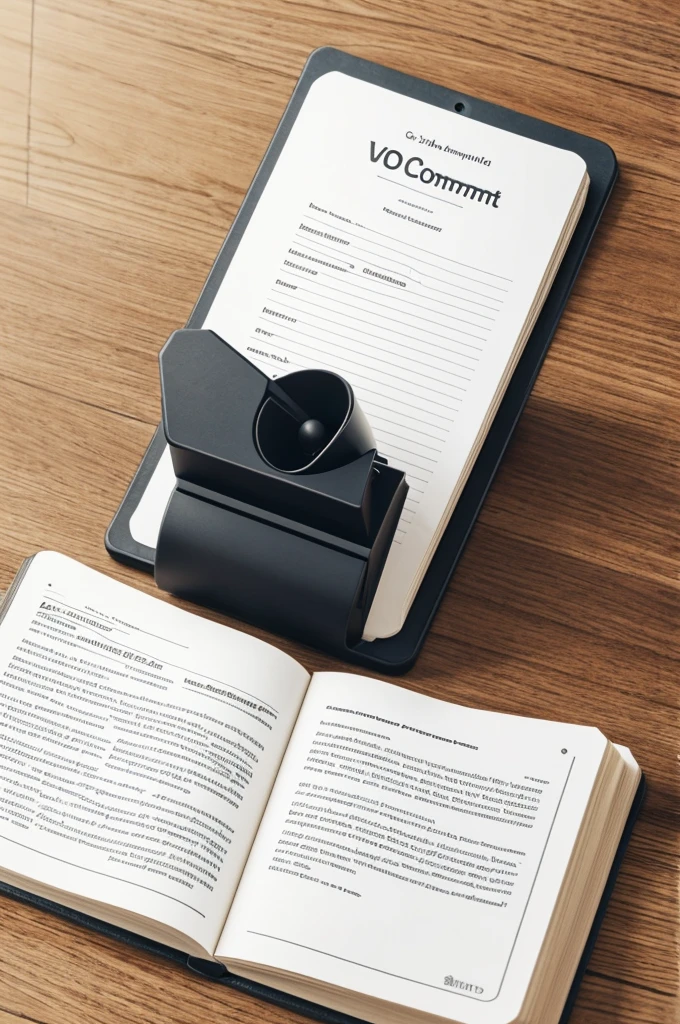 Manual for voice command with paper or guide book