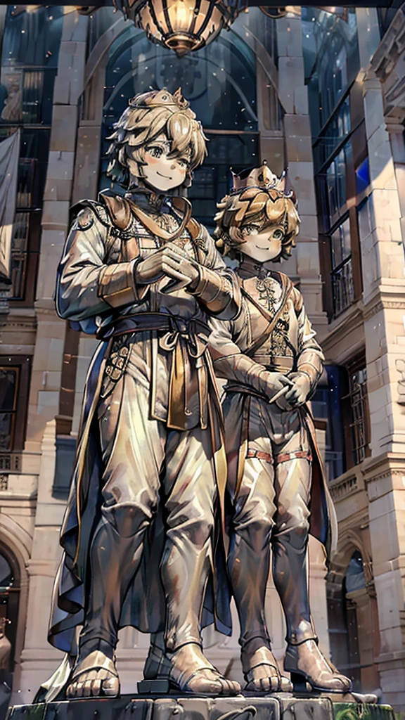 男孩的黄金statue,王子的黄金statue,黄金statue,男孩statue,长发男孩的黄金statue,statue,European aristocratic style clothing,贵族Men's dress,Tuxedo,Medieval style,Palace style,Men's dress,黄金statue,少年的黄金statue,男孩的黄金statue,黄金少年statue,巨大statue,Vision,巨型statue,男孩statue,femboy,Tomgirl,巨大statue,Gold statue,statue,黄金男孩statue,Smiling emoticon,微笑表情的statue,crown,crown,crown