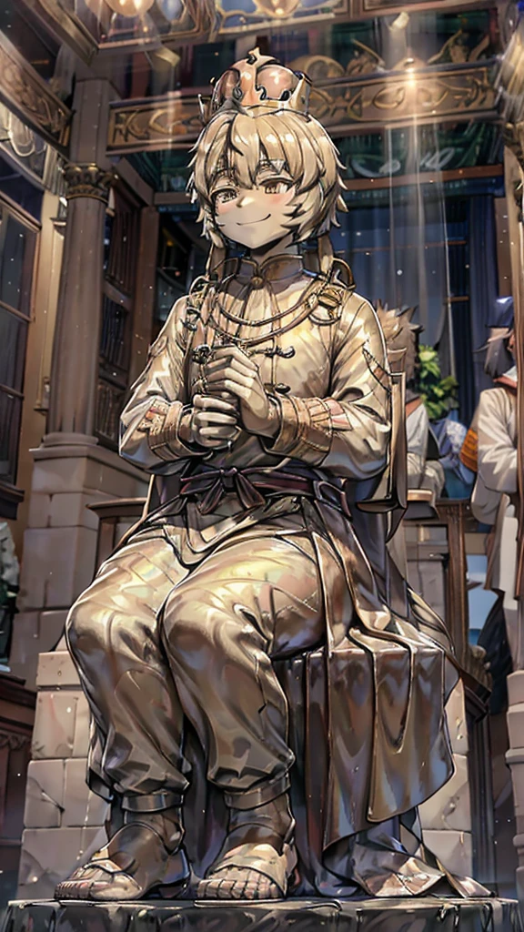 男孩的黄金statue,王子的黄金statue,黄金statue,男孩statue,长发男孩的黄金statue,statue,European aristocratic style clothing,贵族Men's dress,Tuxedo,Medieval style,Palace style,Men's dress,黄金statue,少年的黄金statue,男孩的黄金statue,黄金少年statue,巨大statue,Vision,巨型statue,男孩statue,femboy,Tomgirl,巨大statue,Gold statue,statue,黄金男孩statue,Smiling emoticon,微笑表情的statue,crown,crown,crown