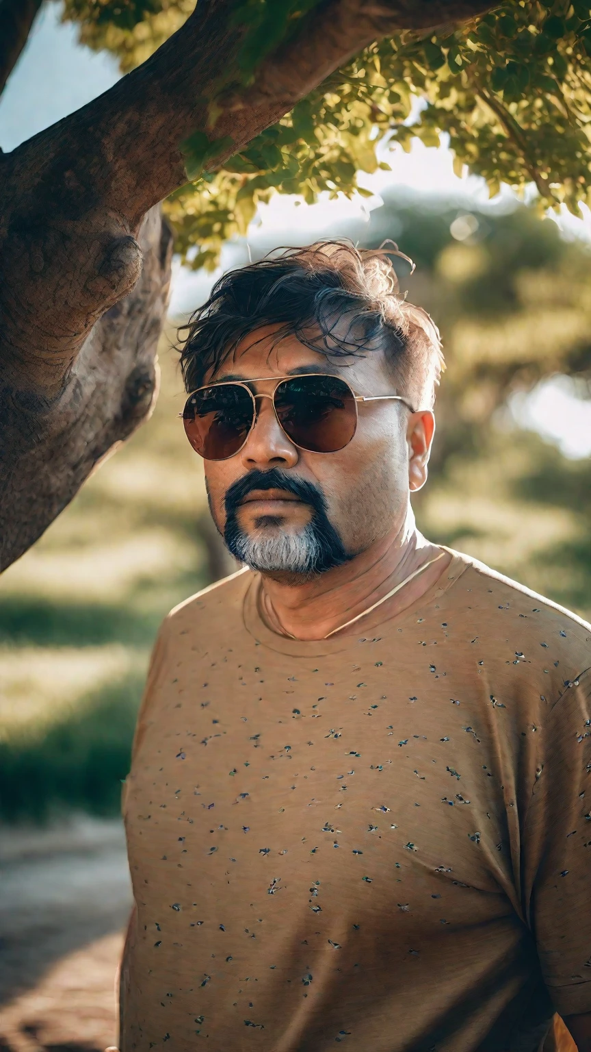 there is a man with sunglasses standing under a tree, shot on nikon z9, a photo of a man, taken with sony alpha 9, photo of a man, 4 0 years old man, shot on canon eos r5, shot with sony alpha 1 camera, shot on canon eos r 5, shot on sony a 7 iii, portrait shot 8 k