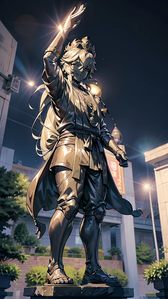 男孩的黄金statue，王子的黄金statue，黄金statue，男孩statue，长发男孩的黄金statue，statue，European aristocratic style clothing，贵族Men's dress，Tuxedo，Medieval style，Palace style，Men's dress，黄金statue，少年的黄金statue，男孩的黄金statue，黄金少年statue，巨大statue，Vision，巨型statue，男孩statue，femboy，Tomgirl，巨大statue，Gold statue，statue，黄金男孩statue，Smiling emoticon，微笑表情的statue，crown，crown，crown