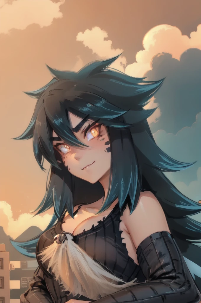 gzchan,scales,large breasts,tail,black hair,monster girl,glowing,smirk,kaijuu,(full body:1.3),
(detailed face and eyes:1.3),1girl,Ultra-detail,(highres:1.1),best quality,(masterpiece:1.3),cinematic lighting,