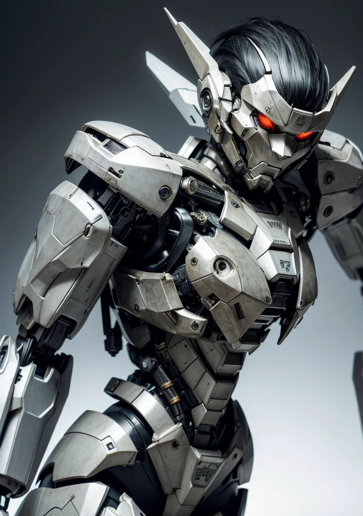 Textured skin, Super detailed, Attention to detail, high quality, 最high quality, High resolution, 1080P, hard disk, beautiful,(War Machine),beautifulサイボーグ女性,Mecha Cyborg Girl,Battle Mode,Girl with a mechanical body Black Hair Short Hair Boyish