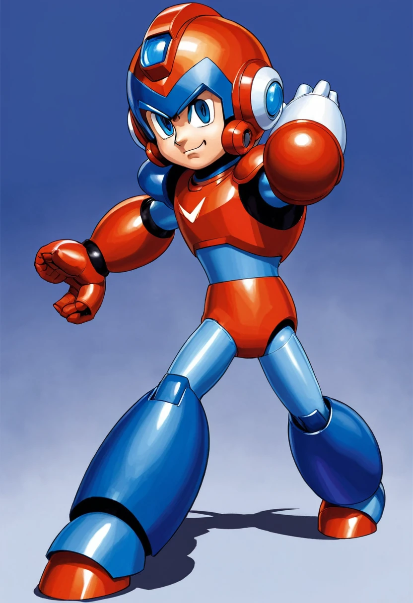cutman from the NES game megaman, this character has cryokinesis, official art, attack pose, super super dynamic dynamic pose, hero pose, humanoid form, arms akimbo pose, videogame character