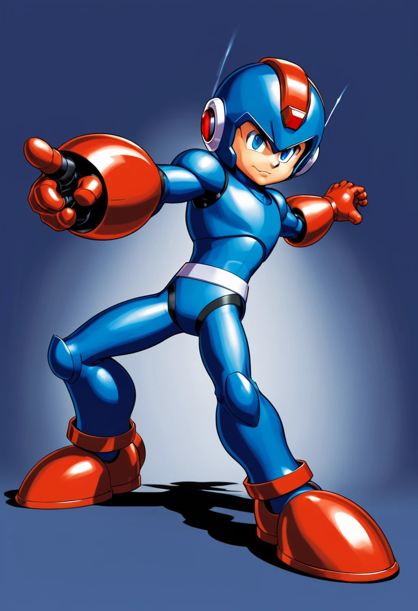 cutman from the NES game megaman, this character has cryokinesis, official art, attack pose, super super dynamic dynamic pose, hero pose, humanoid form, arms akimbo pose, videogame character