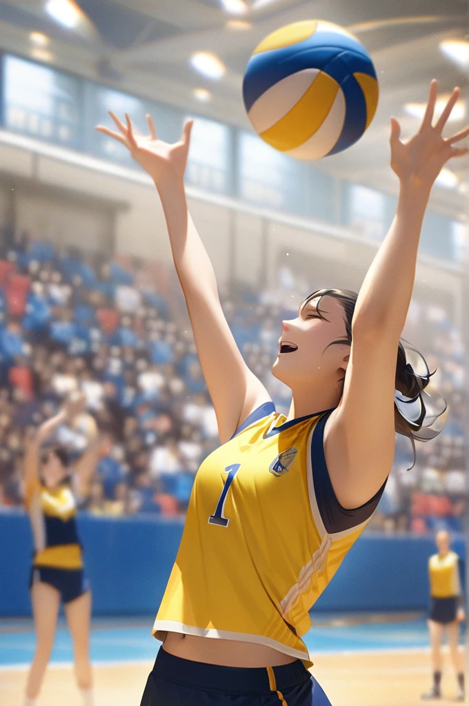 ((Best quality)), ((masterpiece)), (detailed), volleyball