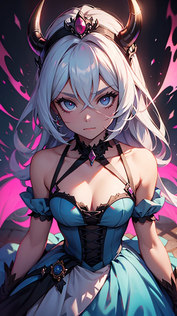 (best quality, sketch:1.2), epic realistic,illustrator,anime,1 women, detailed lips,custom, bad women, details, neon-blue gradient, ((background dark monochrome)), purple hair,textured cropping, masterpiece, style retro classic, stocking suspenders, details