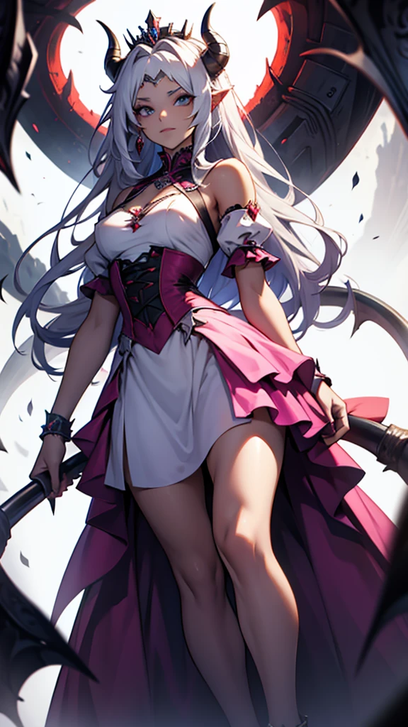 Make a princess from hell in a dress