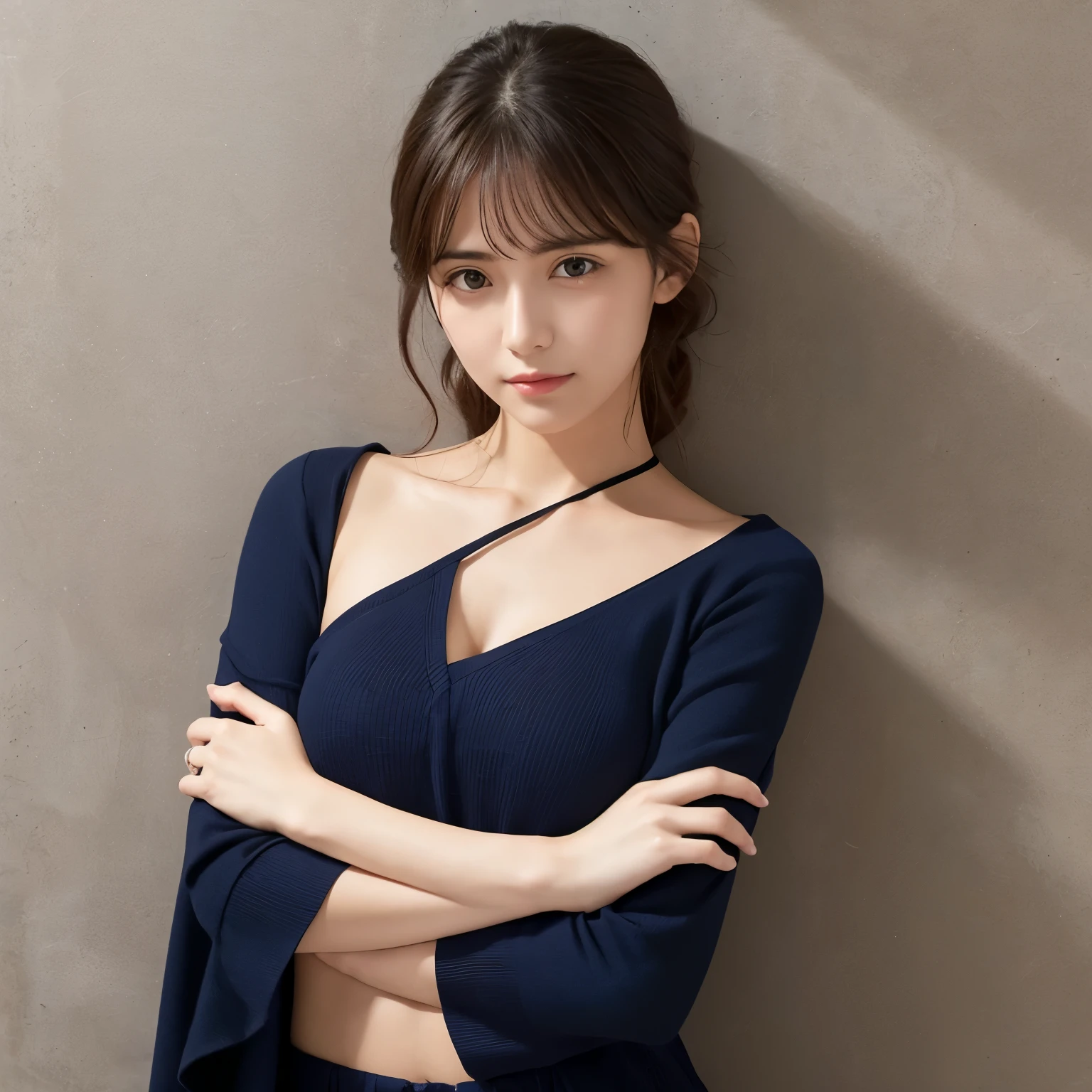 woman Make a cross shape with your arms in front of your chest rejection