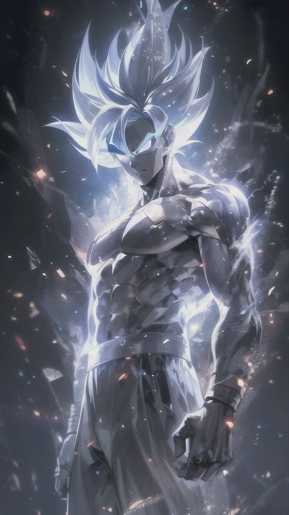 Close-up of a person with a very large body, Ultra Instinct, Energy Man&#39;s Epic Animation, 4k comics wallpaper, Super Saiyan Blue, Anime Wallpaper, 4kAnime Wallpaper, Anime Wallpaper4k, Anime Wallpaper 4k, Character Dragon Ball, Very detailed portrait of Wukong, human goku, super saiyan goku