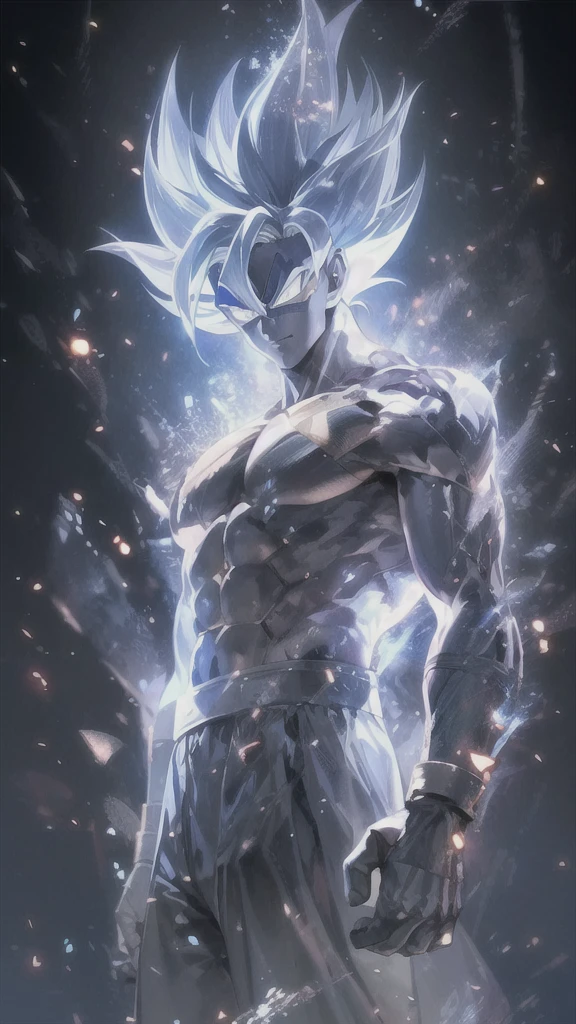 Close-up of a person with a very large body, Ultra Instinct, Energy Man's Epic Animation, 4k comics wallpaper, Super Saiyan Blue, Anime Wallpaper, 4kAnime Wallpaper, Anime Wallpaper4k, Anime Wallpaper 4k, Character Dragon Ball, Very detailed portrait of Wukong, human goku, super saiyan goku