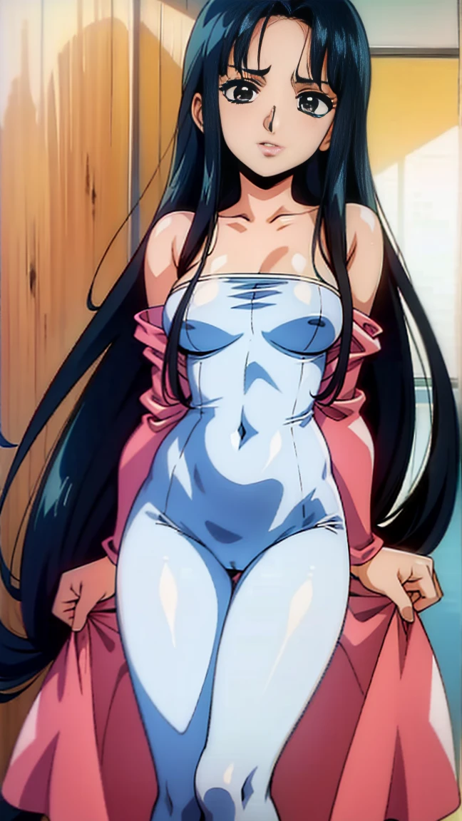 (Black Hair、one piece、Long Hair,)