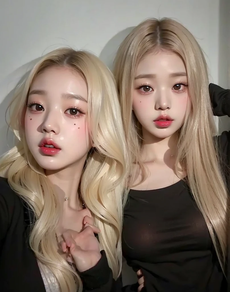 Wonyoung from IVE face, foto realista, ultra HD, 8k, big juicy lips 
