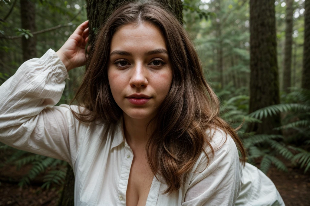 beautiful detailed eyes, beautiful detailed lips, extremely detailed eyes and face, long eyelashes, 1girl, young white female, homemade bee outfit, hiding in pacific northwest forest, crouching behind tree, playful mood, hide and seek, evening lighting, (best quality,4k,8k,highres,masterpiece:1.2),ultra-detailed,(realistic,photorealistic,photo-realistic:1.37),natural lighting,vibrant colors,soft focus,fantasy,whimsical